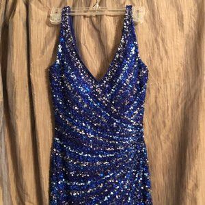 Scala Blue Sequin Dress